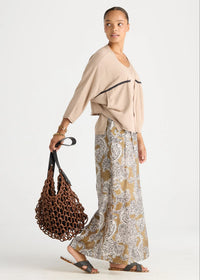 LD + Co Offset Cardi in Natural