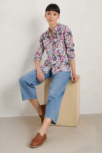 Seasalt Larissa Shirt Floral Terrain Chalk