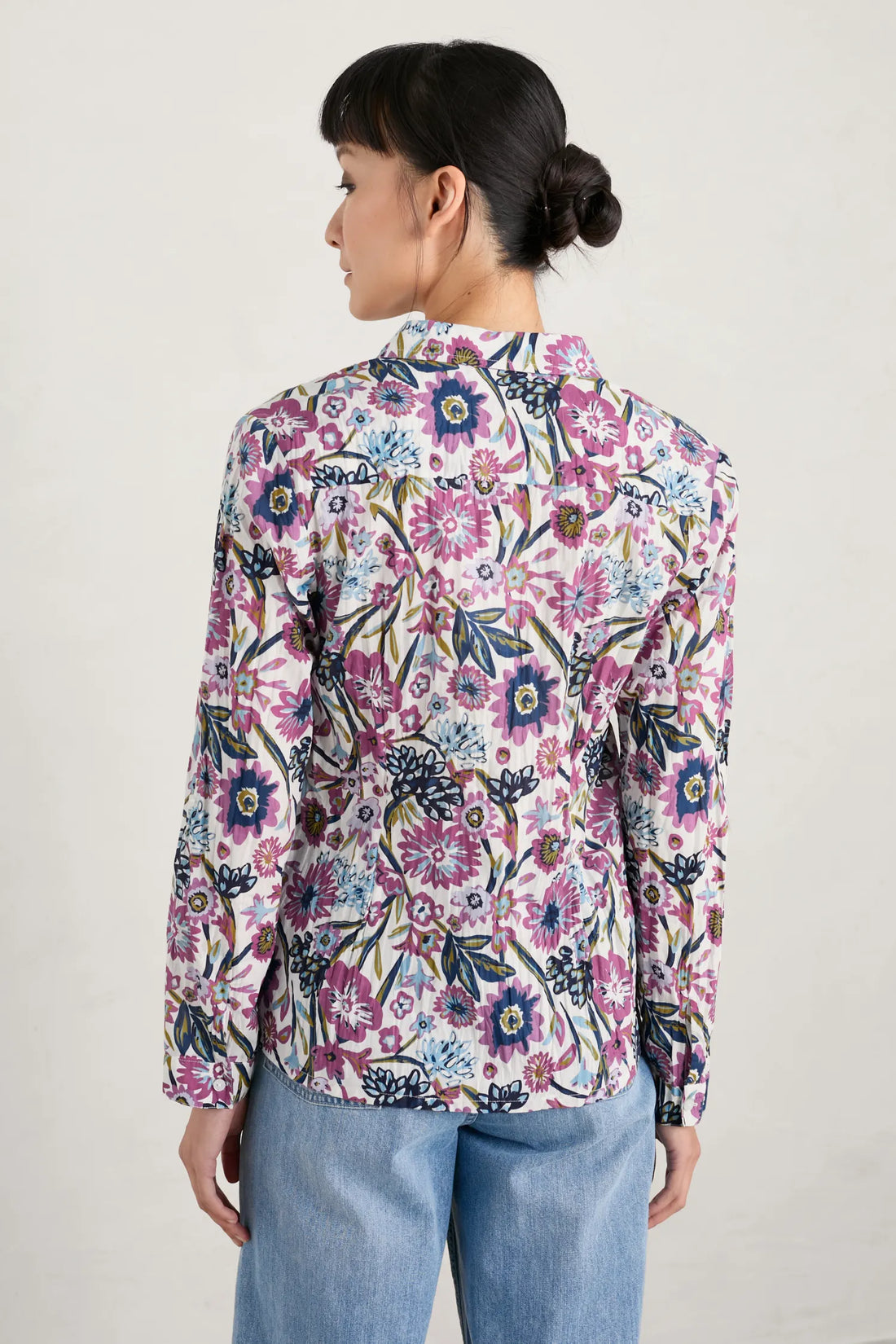 Seasalt Larissa Shirt Floral Terrain Chalk