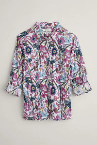 Seasalt Larissa Shirt Floral Terrain Chalk