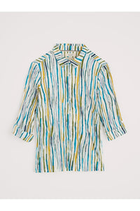 Seasalt Larissa Shirt - Painterly Stripe Chalk