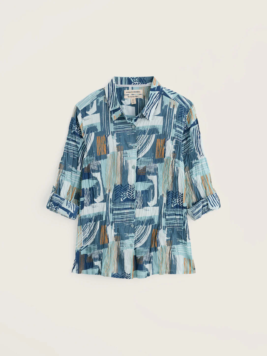 Seasalt Larissa Shirt in Aerial Marks Reflection