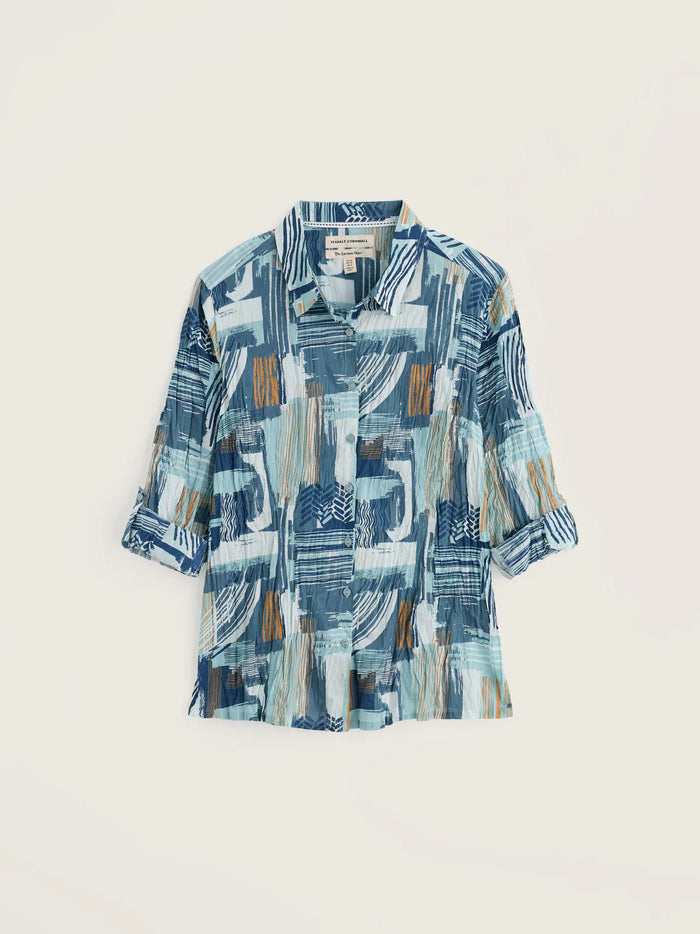 Seasalt Larissa Shirt in Aerial Marks Reflection