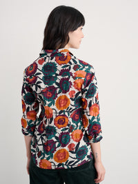 Seasalt Larissa Shirt in Figurative Floral Aran