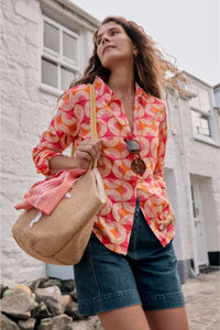 Seasalt Larissa Shirt Sun Geo Marigold