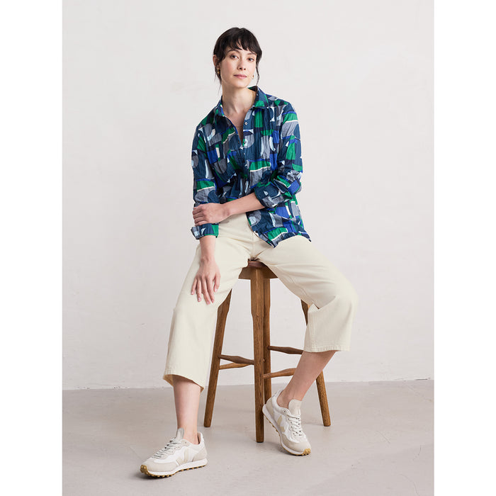 Seasalt Larissa Shirt - Zennor Abstract Maritime