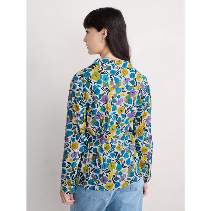 Seasalt Larissa Shirt - Zennor Blooms Chalk