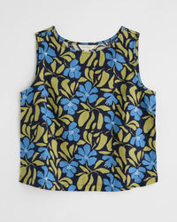 Seasalt Colour Study Top in Leafy Floral Maritime