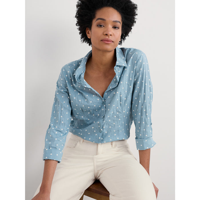 Seasalt Larissa Shirt - Little Sponge Spot Hail