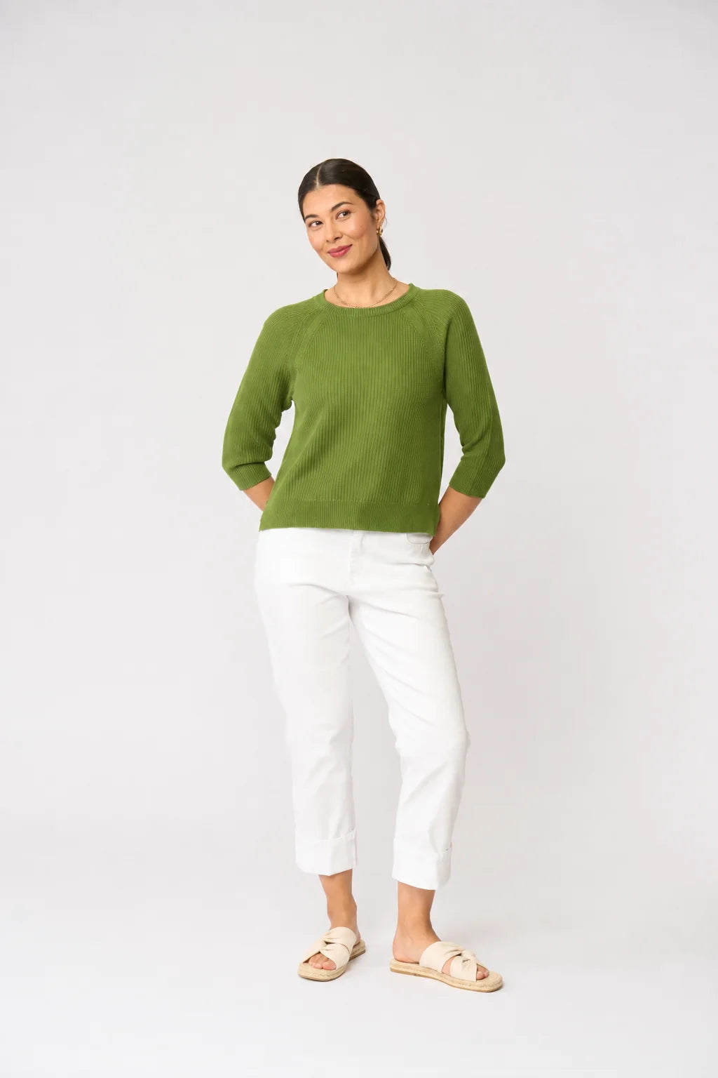 Foil Loop me in Sweater in Celery FO8757