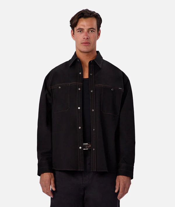 The Nebraska L/S Shirt in Black