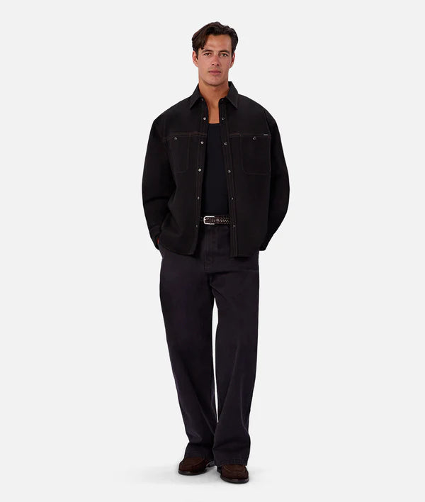 The Nebraska L/S Shirt in Black