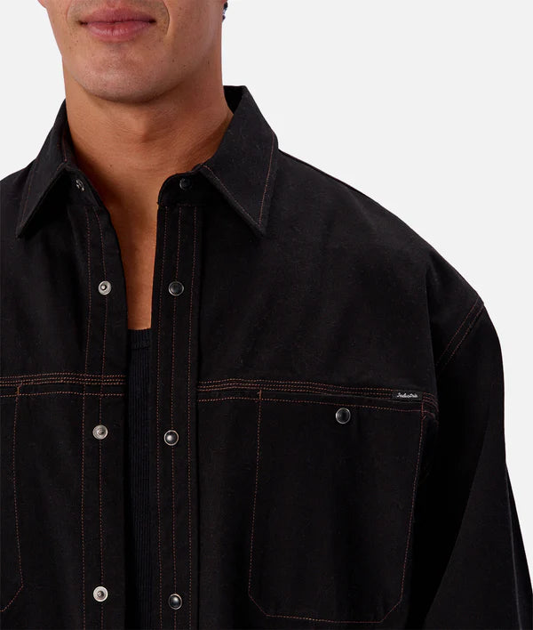 The Nebraska L/S Shirt in Black