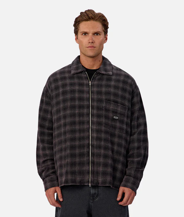 The Camino L/S Shirt in Blk/Charcoal