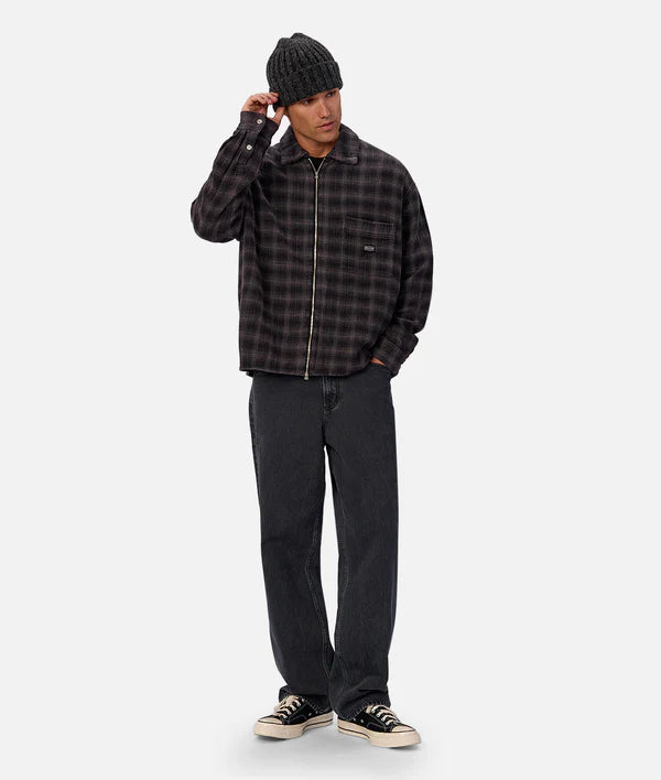 The Camino L/S Shirt in Blk/Charcoal