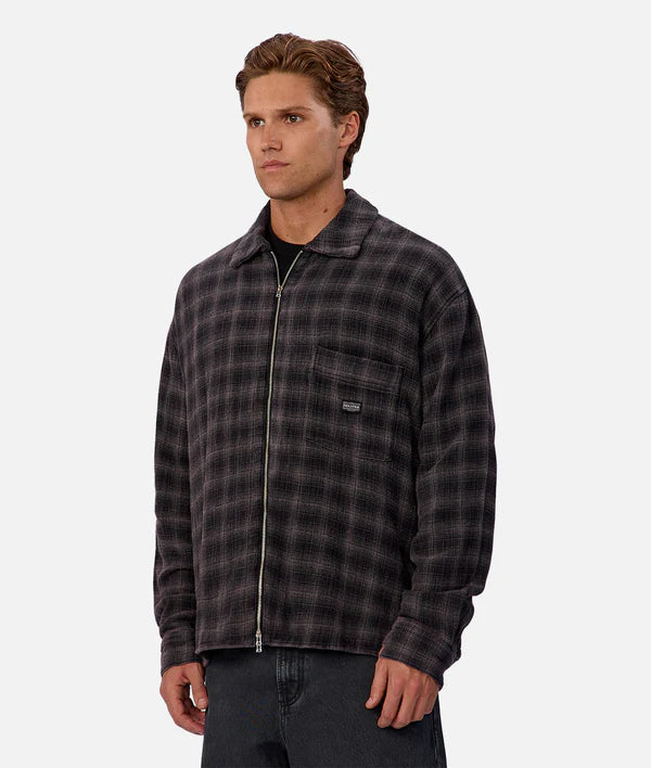 The Camino L/S Shirt in Blk/Charcoal