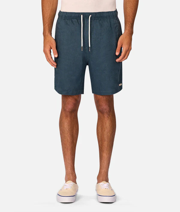 The Marina Linen Short in Deep Ocean
