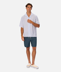 The Marina Linen Short in Deep Ocean