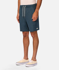The Marina Linen Short in Deep Ocean