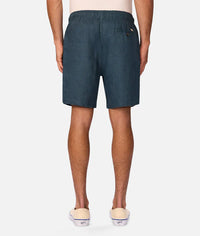 The Marina Linen Short in Deep Ocean