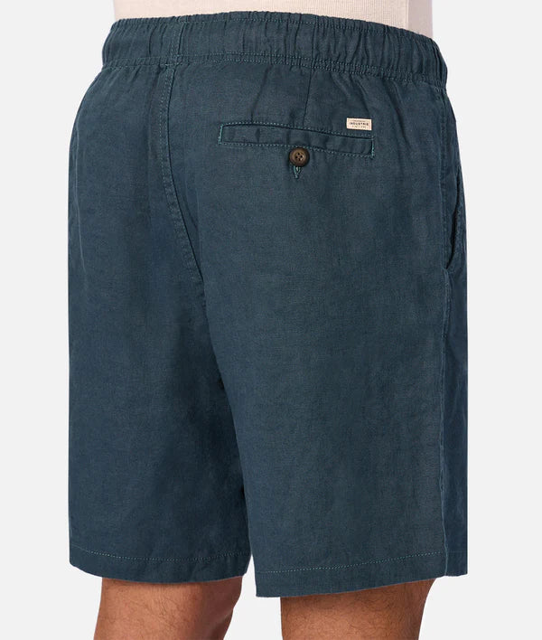 The Marina Linen Short in Deep Ocean