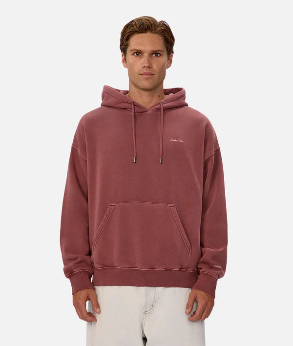 The Del Sur Washed Hoodie in Ox Blood