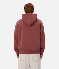 The Del Sur Washed Hoodie in Ox Blood