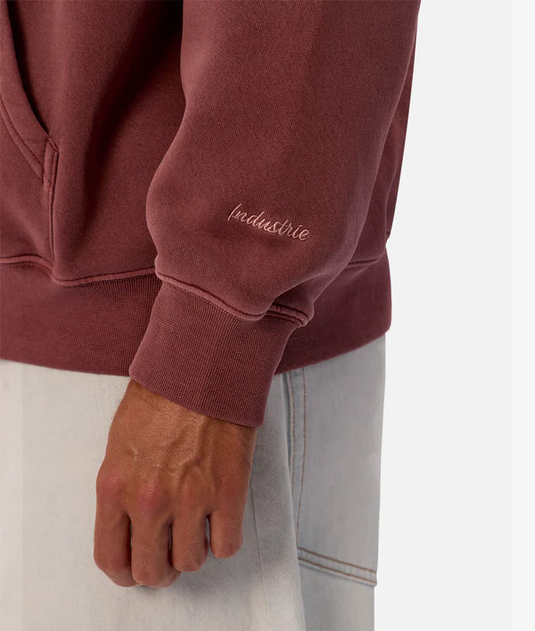 The Del Sur Washed Hoodie in Ox Blood