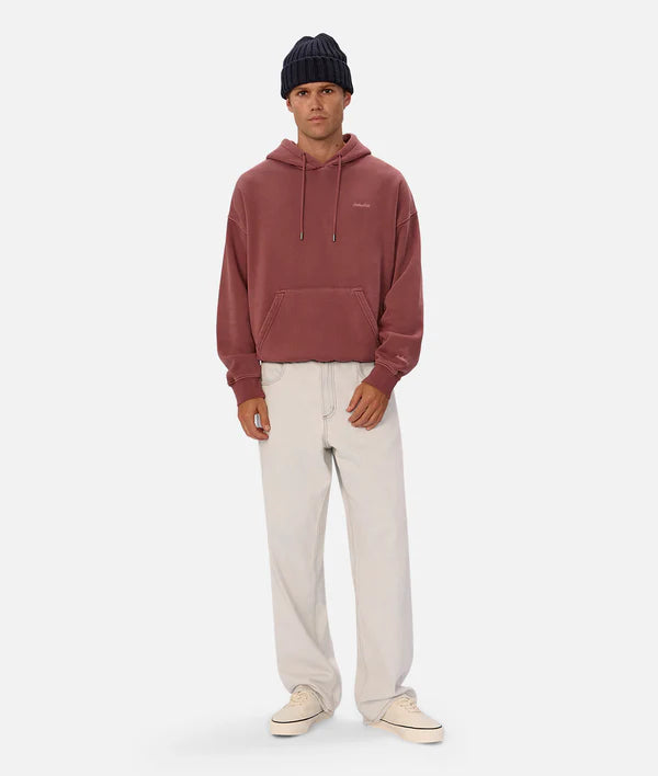 The Del Sur Washed Hoodie in Ox Blood