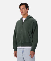 The Staten Zip Through Hoodie - Lawn
