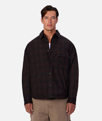 The Kingston Padded Jacket in Black/Brown