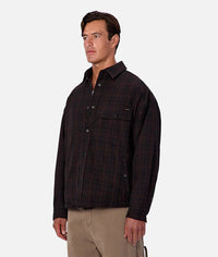 The Kingston Padded Jacket in Black/Brown
