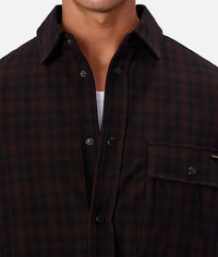 The Kingston Padded Jacket in Black/Brown