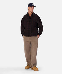 The Kingston Padded Jacket in Black/Brown