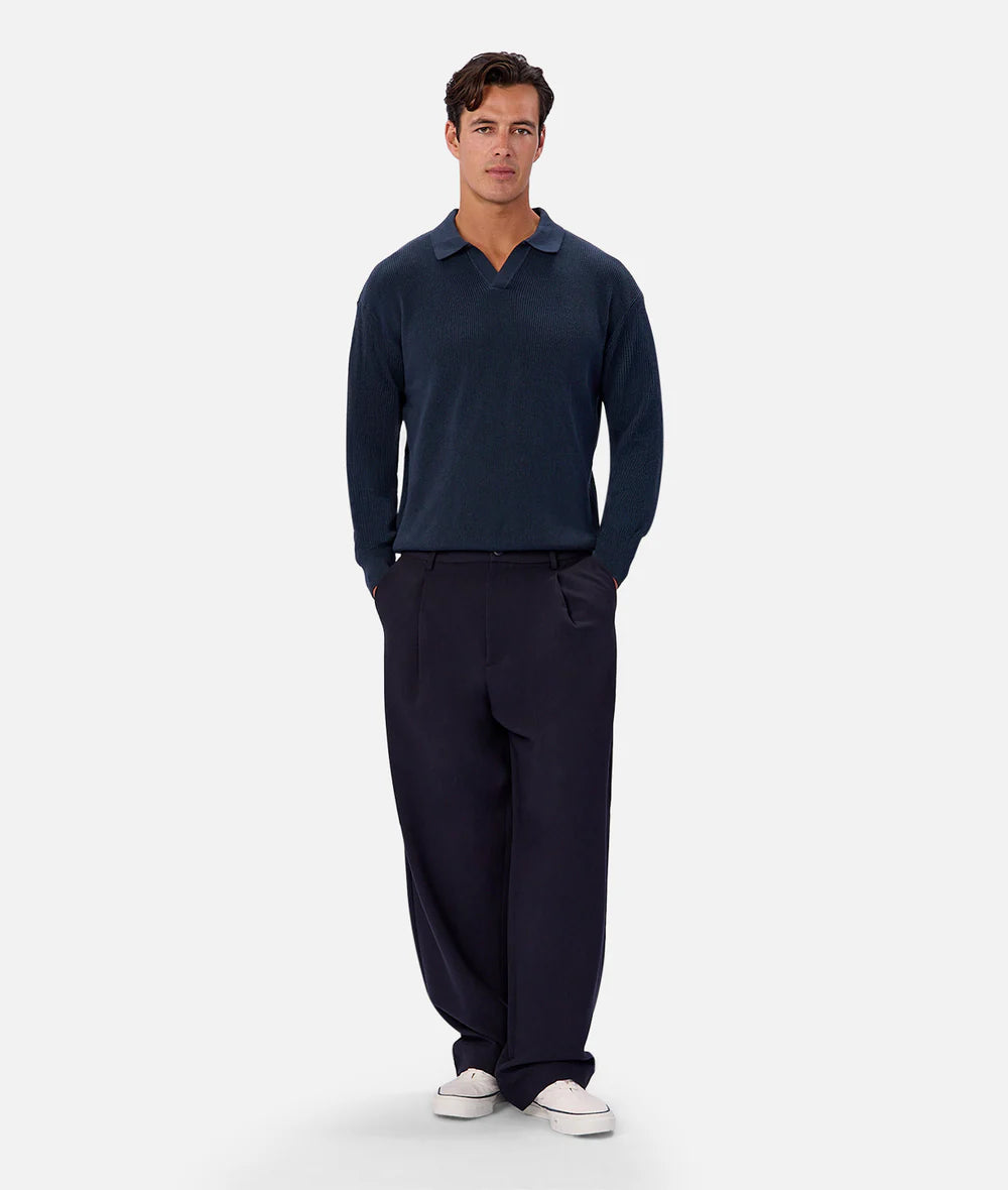 The New England Polo Knit - Petrol 26