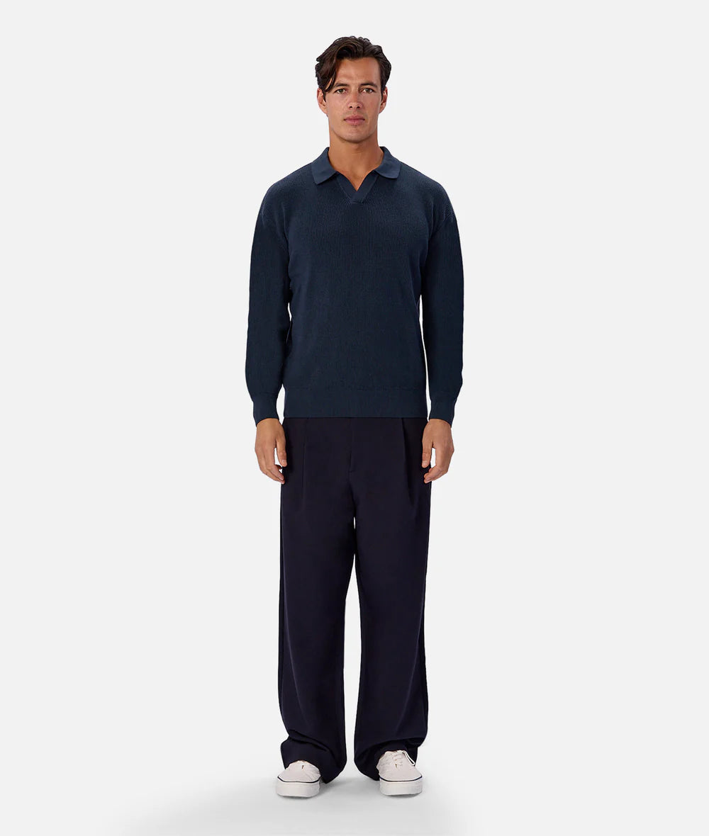 The New England Polo Knit - Petrol 26