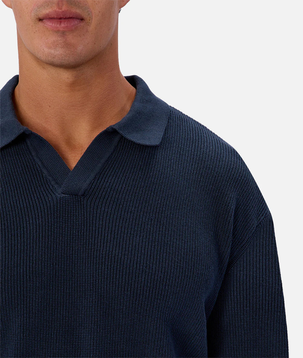 The New England Polo Knit - Petrol 26
