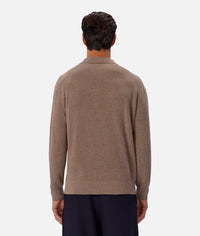 The New England Polo Knit - Walnut Marle 24