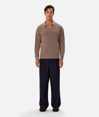The New England Polo Knit - Walnut Marle 24