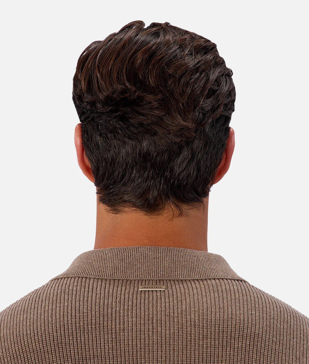 The New England Polo Knit - Walnut Marle 24