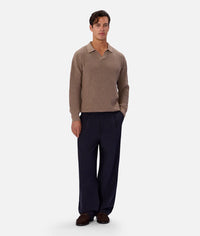 The New England Polo Knit - Walnut Marle 24