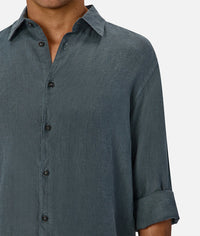 The St Martins L/S Shirt in Deep Ocean