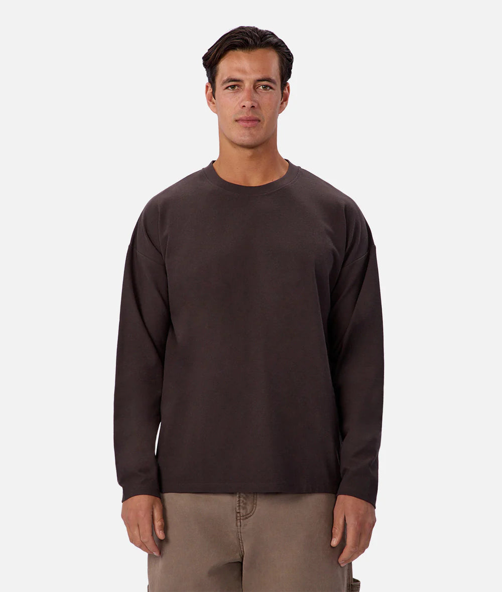 The Waffle Long Sleeve Tee - New Brown 26