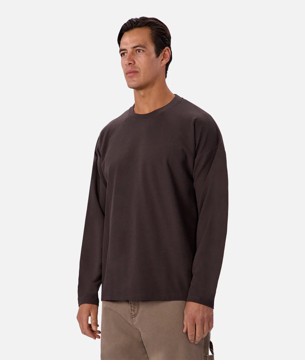 The Waffle Long Sleeve Tee - New Brown 26