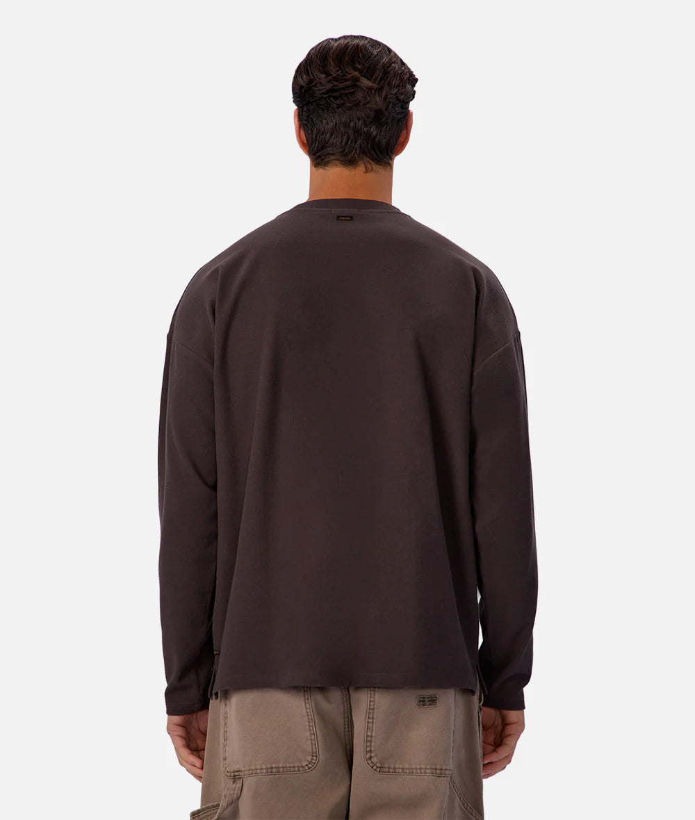 The Waffle Long Sleeve Tee - New Brown 26