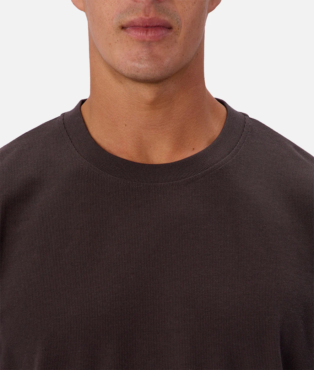 The Waffle Long Sleeve Tee - New Brown 26