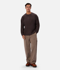 The Waffle Long Sleeve Tee - New Brown 26