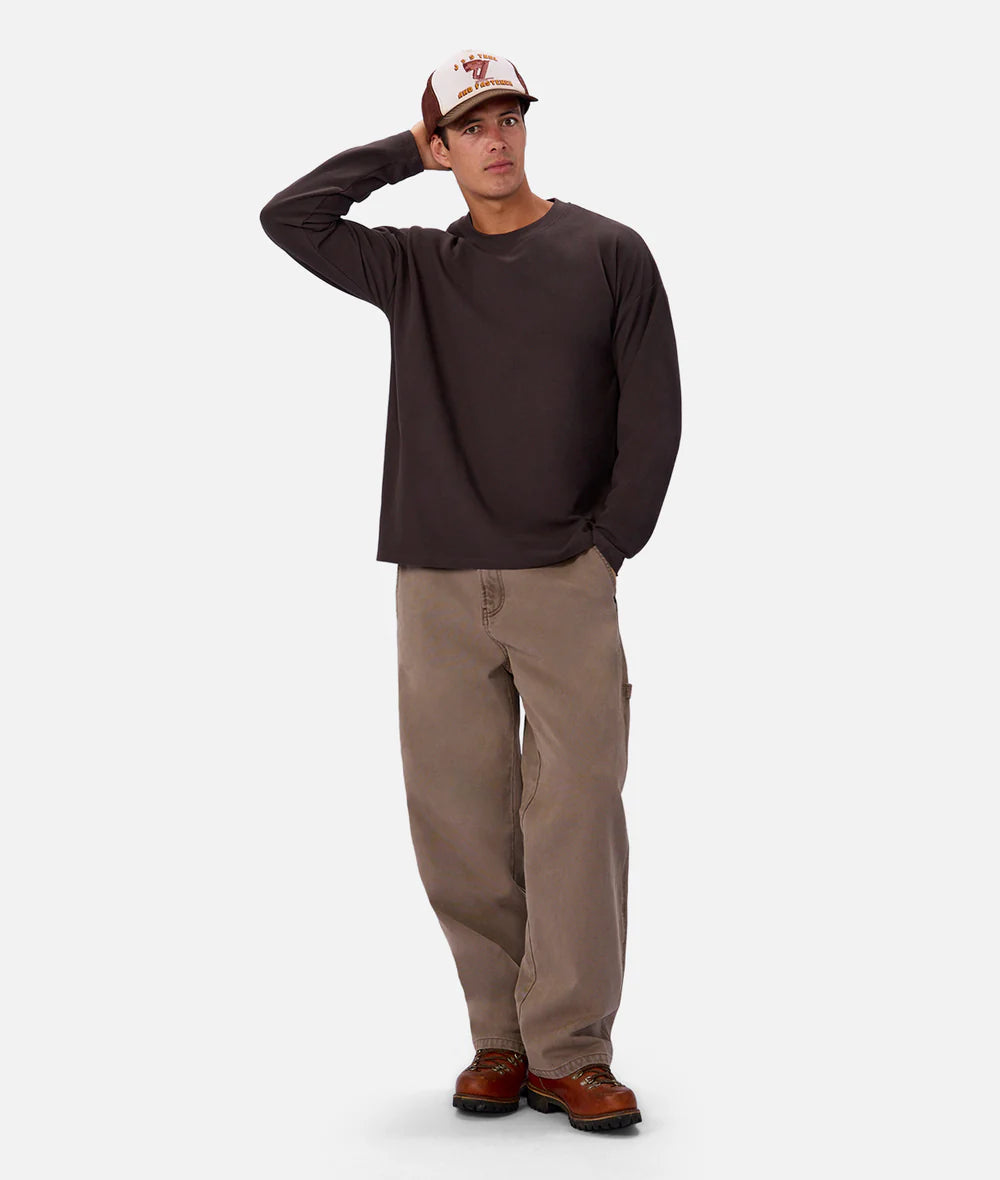 The Waffle Long Sleeve Tee - New Brown 26