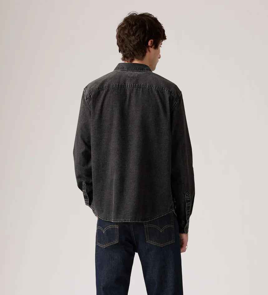 Levi's Authentic Button Down Gizmo Washed Black 0038