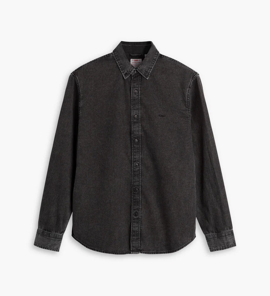 Levi's Authentic Button Down Gizmo Washed Black 0038